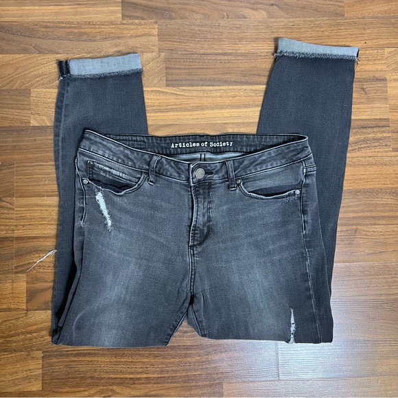 Articles of Society Raw Hem Skinny Jeans - Size 30 - Picture 8 of 9